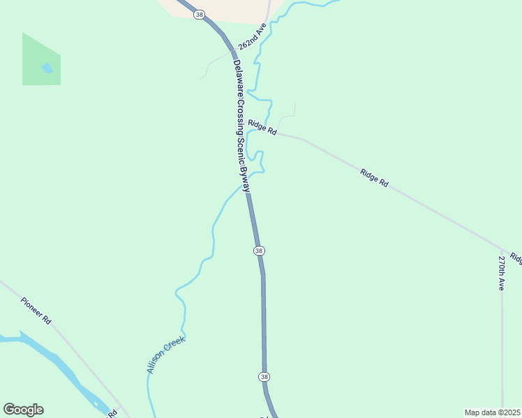 map of restaurants, bars, coffee shops, grocery stores, and more near 2686 Iowa 38 in Hopkinton