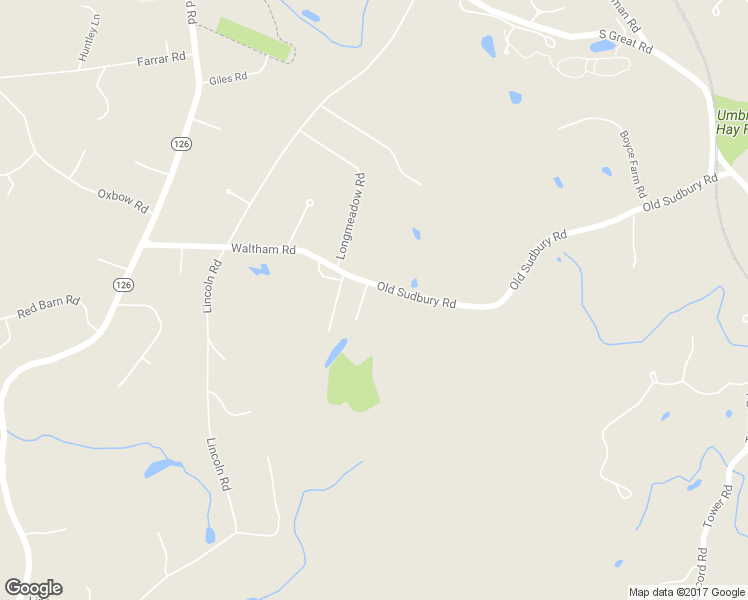 map of restaurants, bars, coffee shops, grocery stores, and more near 2 Appletree Lane in Wayland