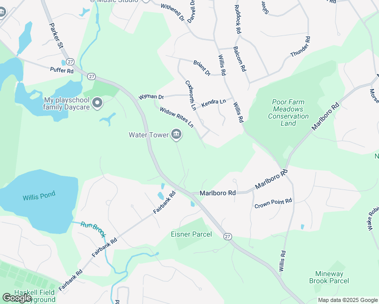 map of restaurants, bars, coffee shops, grocery stores, and more near 59 Widow Rites Lane in Sudbury