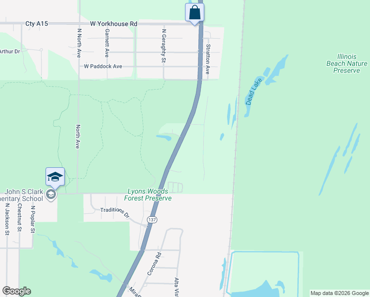 map of restaurants, bars, coffee shops, grocery stores, and more near 37179 North Sheridan Road in Beach Park