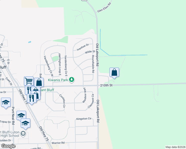 map of restaurants, bars, coffee shops, grocery stores, and more near 2398 Cardiff Rd in Sergeant Bluff