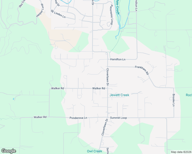 map of restaurants, bars, coffee shops, grocery stores, and more near 205 Willow Creek Lane in Grants Pass