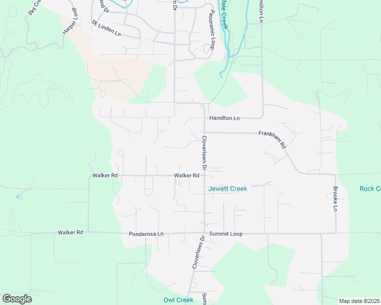 map of restaurants, bars, coffee shops, grocery stores, and more near 205 Willow Creek Lane in Grants Pass