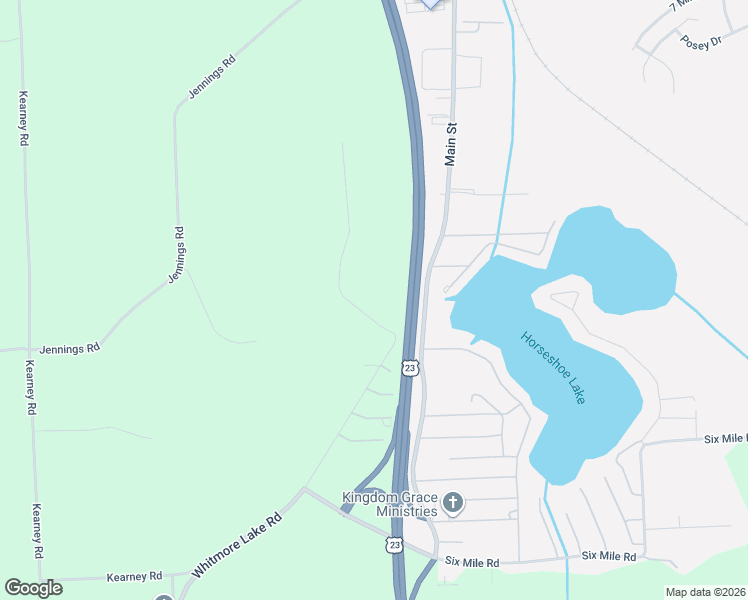 map of restaurants, bars, coffee shops, grocery stores, and more near 8051 Coyle Road in Whitmore Lake