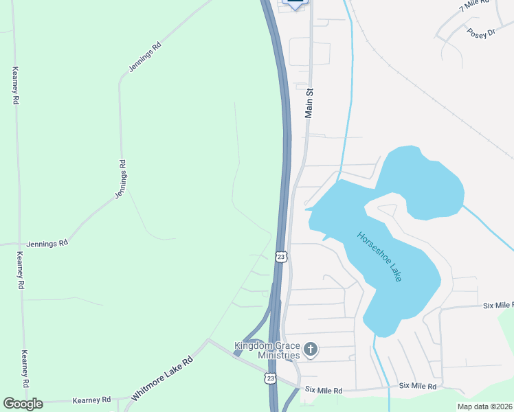 map of restaurants, bars, coffee shops, grocery stores, and more near 8051 Coyle Road in Whitmore Lake
