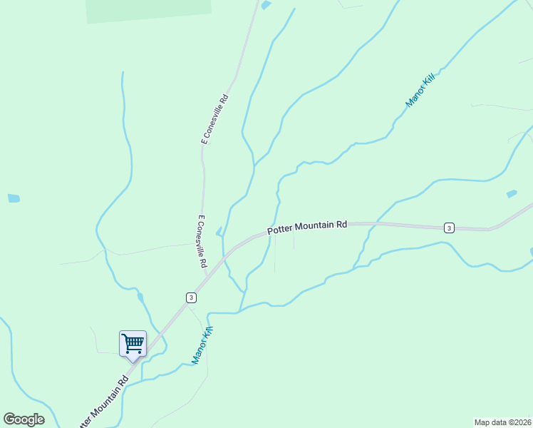 map of restaurants, bars, coffee shops, grocery stores, and more near 921 Potter Mountain Road in Gilboa