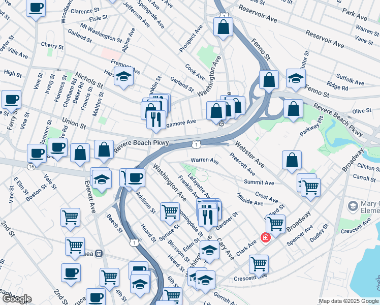 map of restaurants, bars, coffee shops, grocery stores, and more near in Chelsea