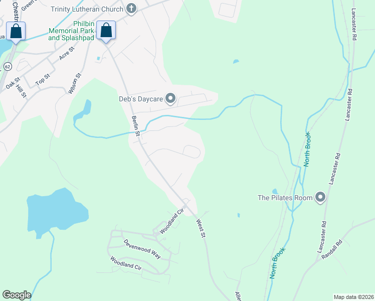 map of restaurants, bars, coffee shops, grocery stores, and more near 20 West Ledge Road in Clinton