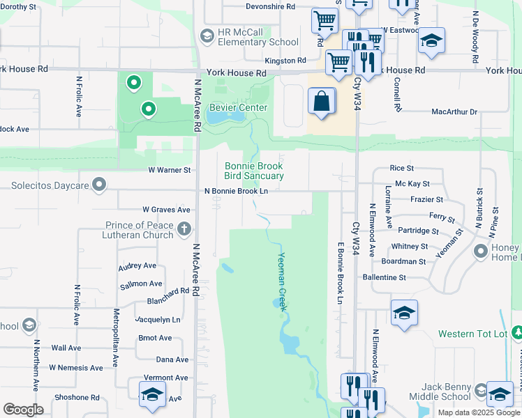 map of restaurants, bars, coffee shops, grocery stores, and more near 2220 Hawthorne Lane in Waukegan