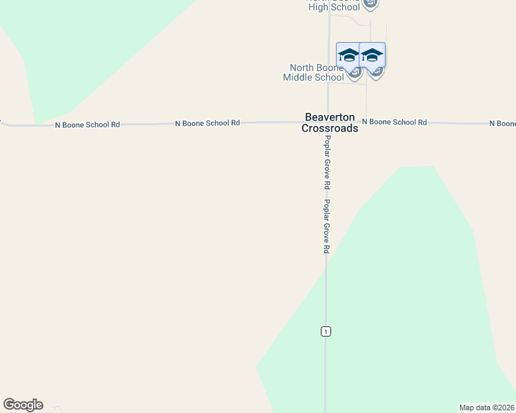 map of restaurants, bars, coffee shops, grocery stores, and more near 17206 Poplar Grove Rd in Poplar Grove