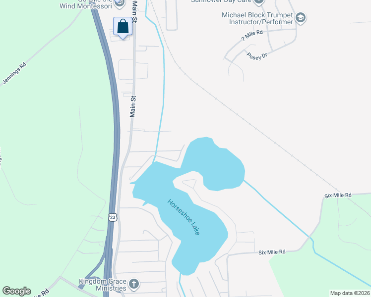 map of restaurants, bars, coffee shops, grocery stores, and more near 332 Lakeview Drive in Whitmore Lake