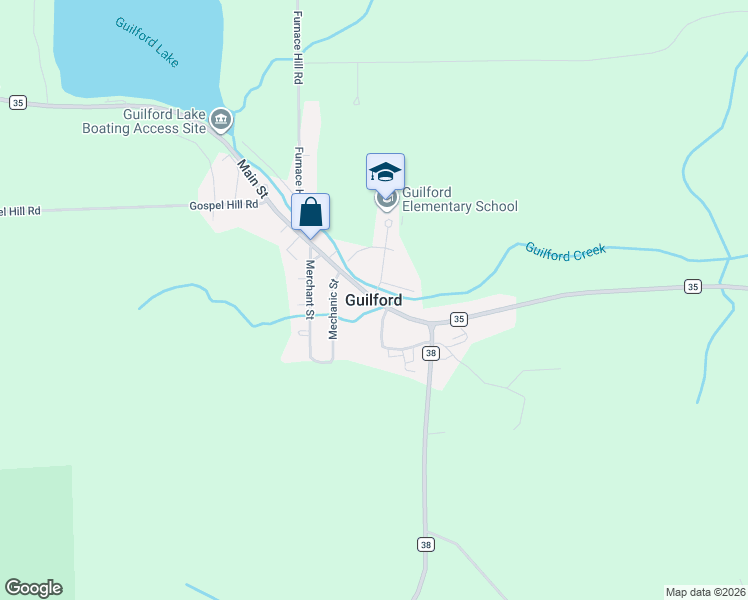 map of restaurants, bars, coffee shops, grocery stores, and more near in Guilford