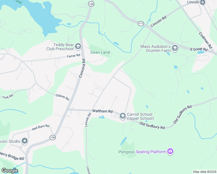 map of restaurants, bars, coffee shops, grocery stores, and more near 255 Lincoln Road in Lincoln