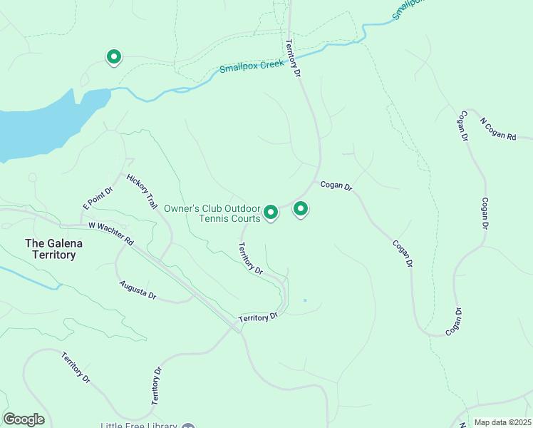 map of restaurants, bars, coffee shops, grocery stores, and more near 2000 Territory Drive in Galena