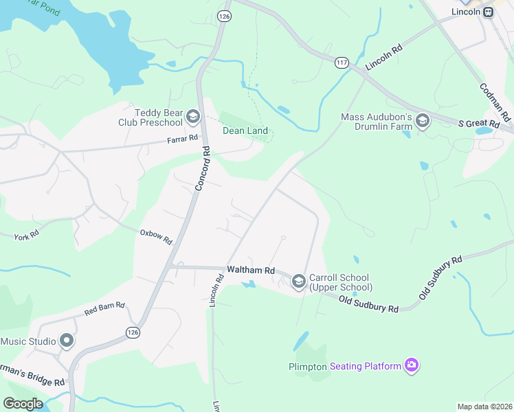 map of restaurants, bars, coffee shops, grocery stores, and more near 255 Lincoln Road in Lincoln