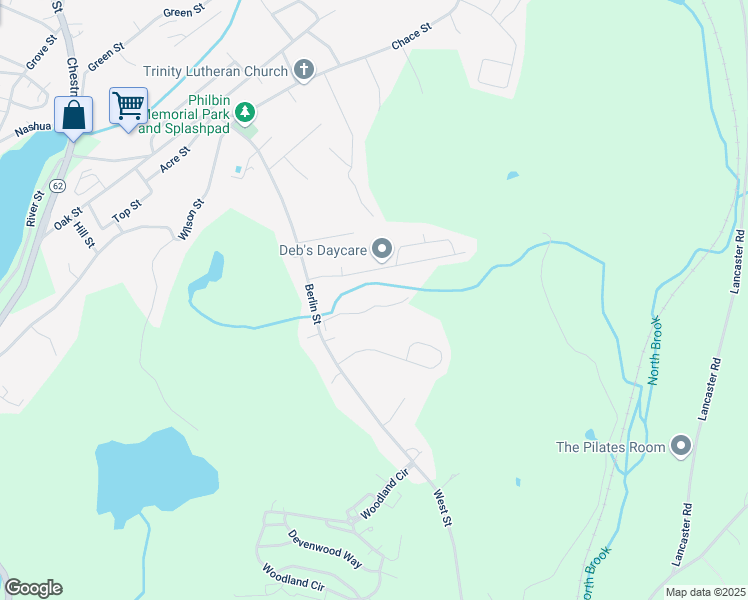 map of restaurants, bars, coffee shops, grocery stores, and more near 19 Candice Street in Clinton