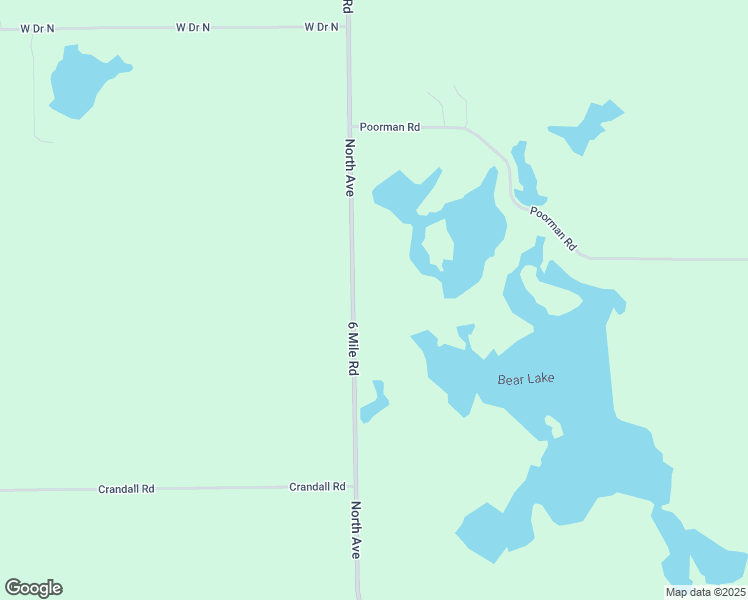 map of restaurants, bars, coffee shops, grocery stores, and more near 22950 North Avenue in Battle Creek