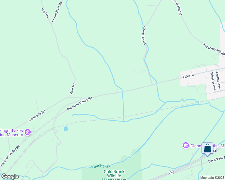 map of restaurants, bars, coffee shops, grocery stores, and more near 8329 Pleasant Valley Road in Hammondsport