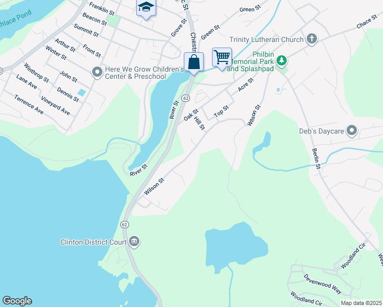 map of restaurants, bars, coffee shops, grocery stores, and more near 295 Wilson Street in Clinton