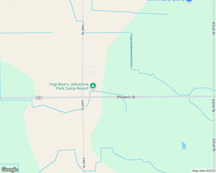 map of restaurants, bars, coffee shops, grocery stores, and more near 63600 County Road 388 in South Haven