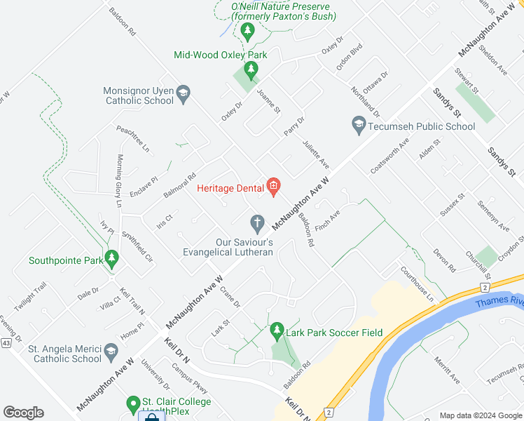 map of restaurants, bars, coffee shops, grocery stores, and more near in Chatham