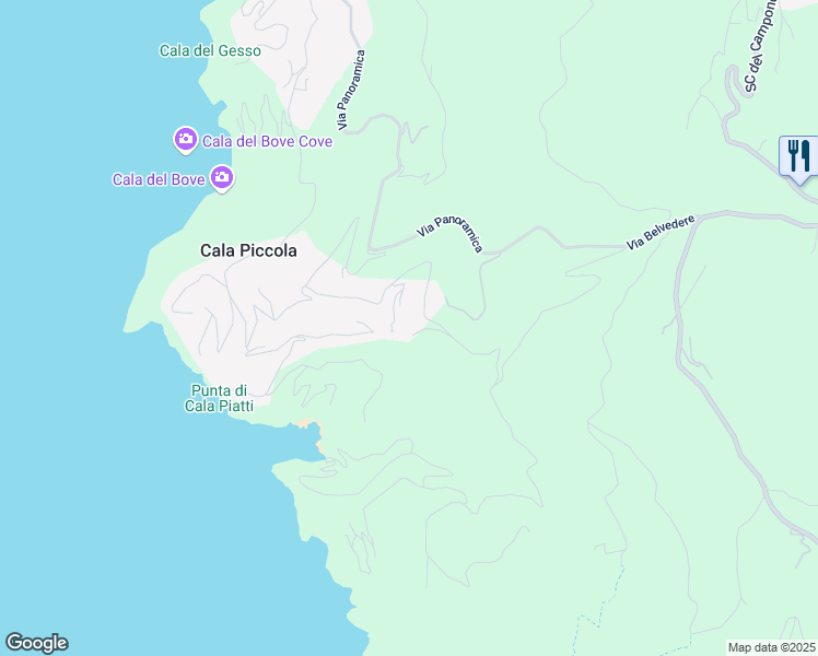 map of restaurants, bars, coffee shops, grocery stores, and more near 9 via del Costone in Provincia di Grosseto