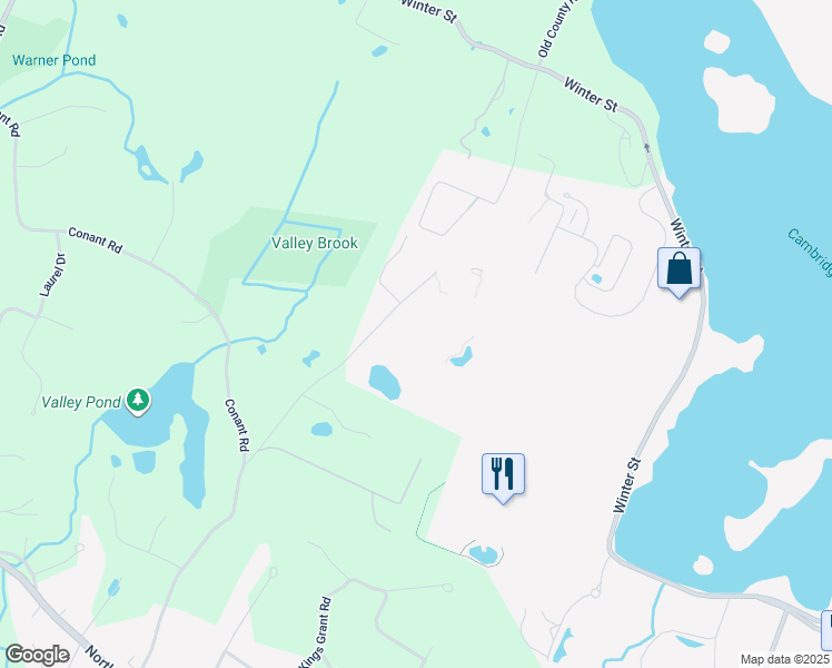 map of restaurants, bars, coffee shops, grocery stores, and more near 870 Winter Street in Waltham