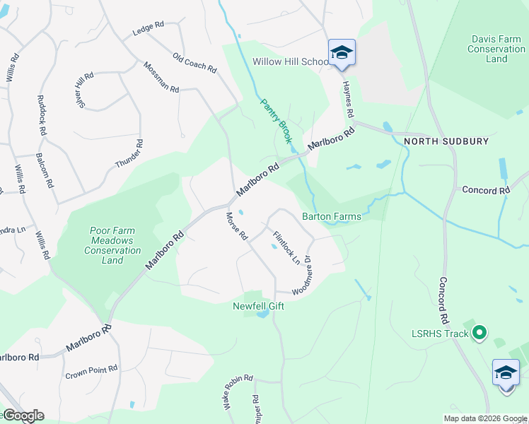 map of restaurants, bars, coffee shops, grocery stores, and more near 22 Starview Drive in Sudbury