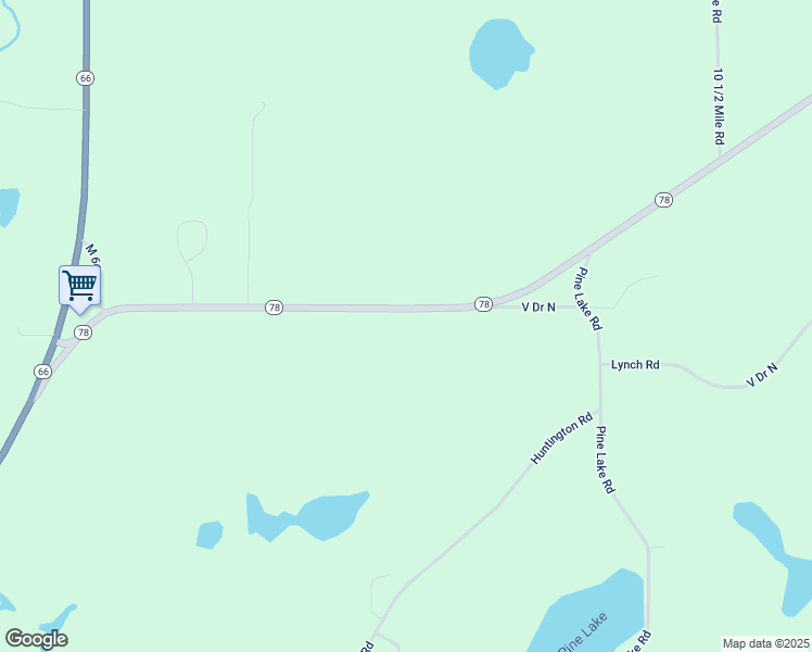 map of restaurants, bars, coffee shops, grocery stores, and more near 23650 Michigan 78 in Battle Creek