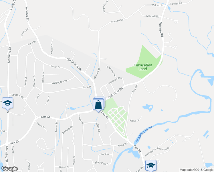 map of restaurants, bars, coffee shops, grocery stores, and more near 5 Bertha Street in Hudson