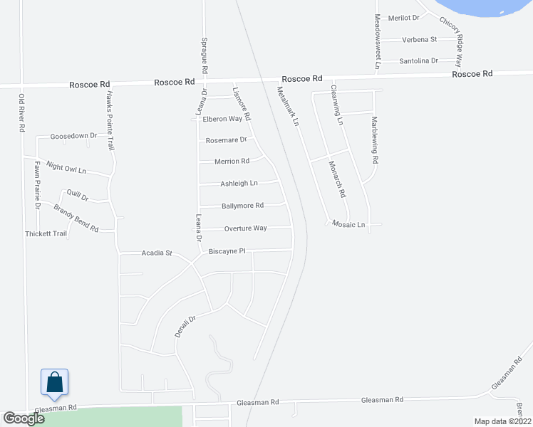 map of restaurants, bars, coffee shops, grocery stores, and more near 626 Ballymore Road in Roscoe