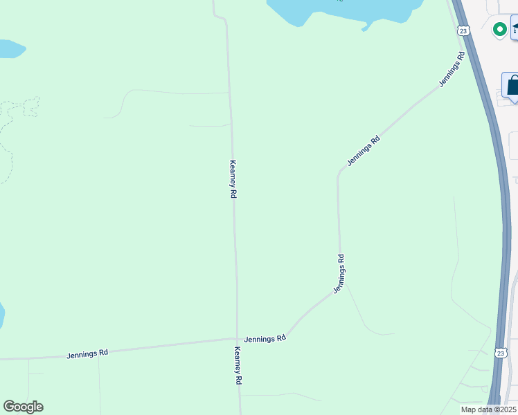 map of restaurants, bars, coffee shops, grocery stores, and more near 8446 Kearney Road in Whitmore Lake