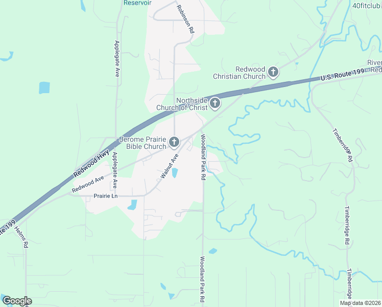 map of restaurants, bars, coffee shops, grocery stores, and more near 2555 Walnut Avenue in Grants Pass