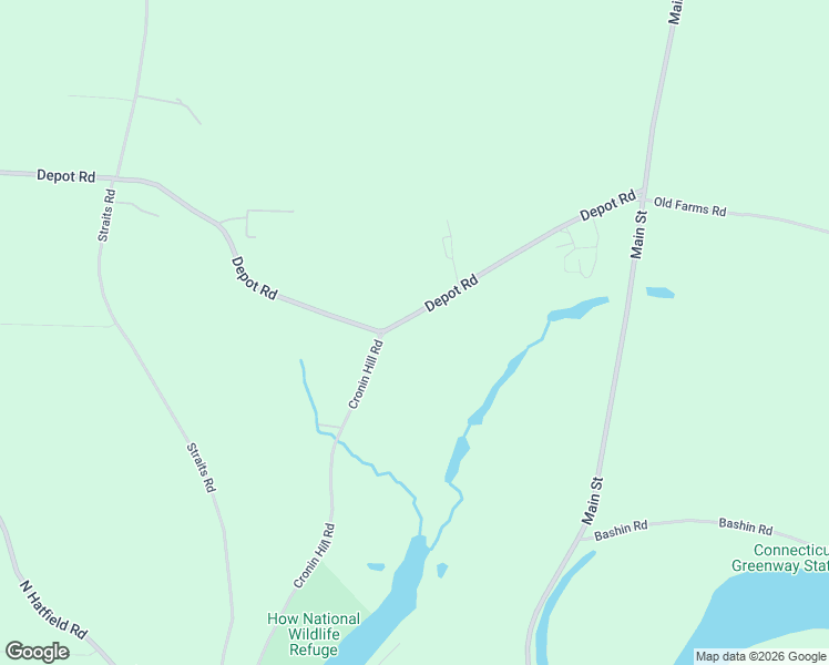 map of restaurants, bars, coffee shops, grocery stores, and more near 45 Depot Rd in Hatfield