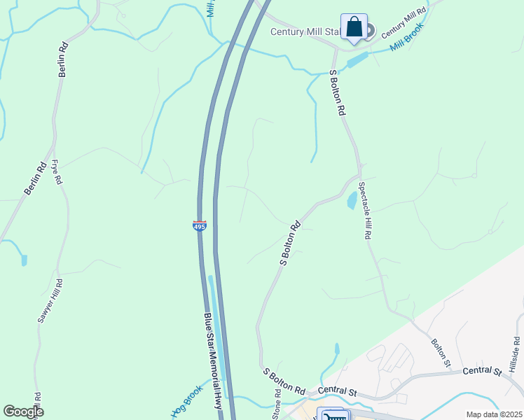 map of restaurants, bars, coffee shops, grocery stores, and more near 24 Wheeler Road in Bolton