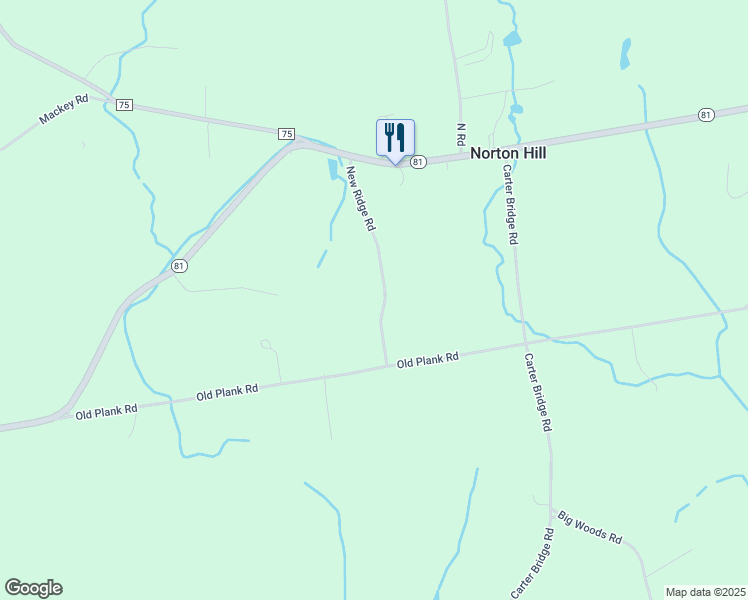 map of restaurants, bars, coffee shops, grocery stores, and more near 45 New Ridge Rd in Greenville