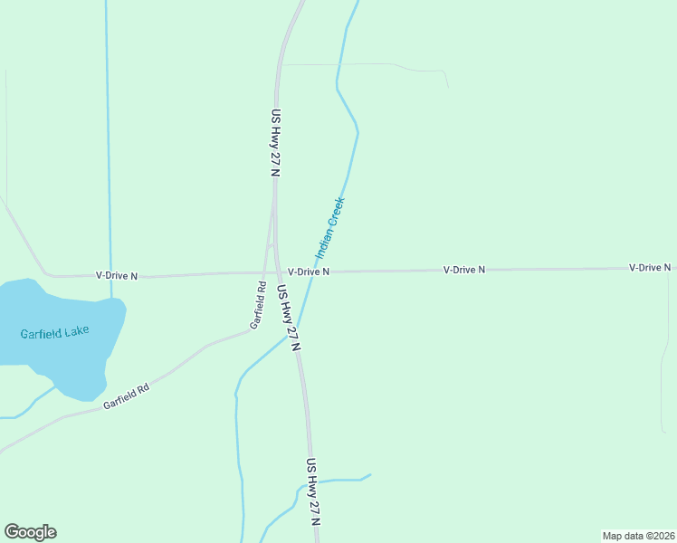 map of restaurants, bars, coffee shops, grocery stores, and more near 18351 V-Drive North in Olivet