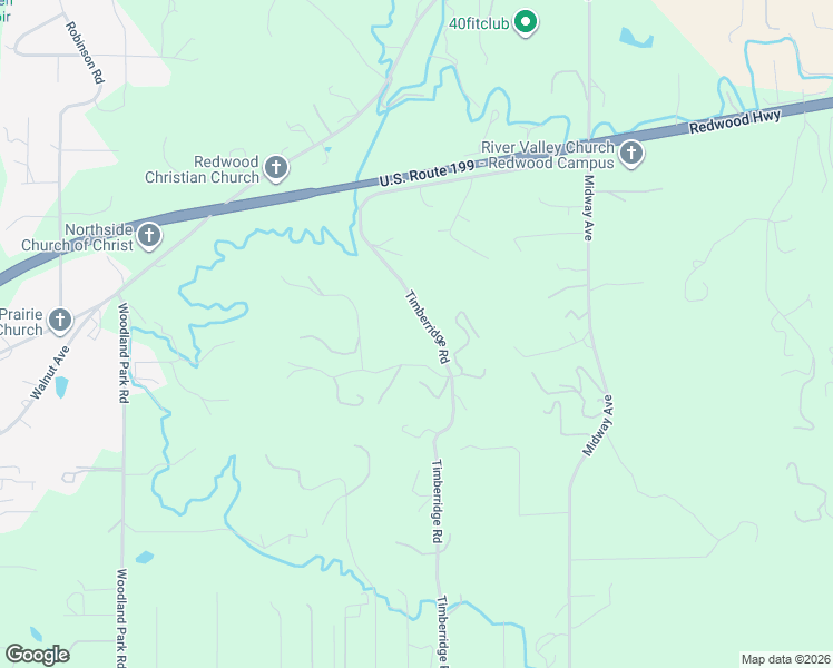 map of restaurants, bars, coffee shops, grocery stores, and more near 170 Pine Ridge Drive in Grants Pass