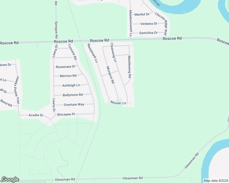 map of restaurants, bars, coffee shops, grocery stores, and more near 10113 Monarch Road in Roscoe