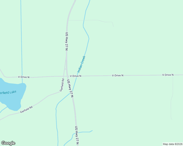 map of restaurants, bars, coffee shops, grocery stores, and more near 18351 V-Drive North in Olivet