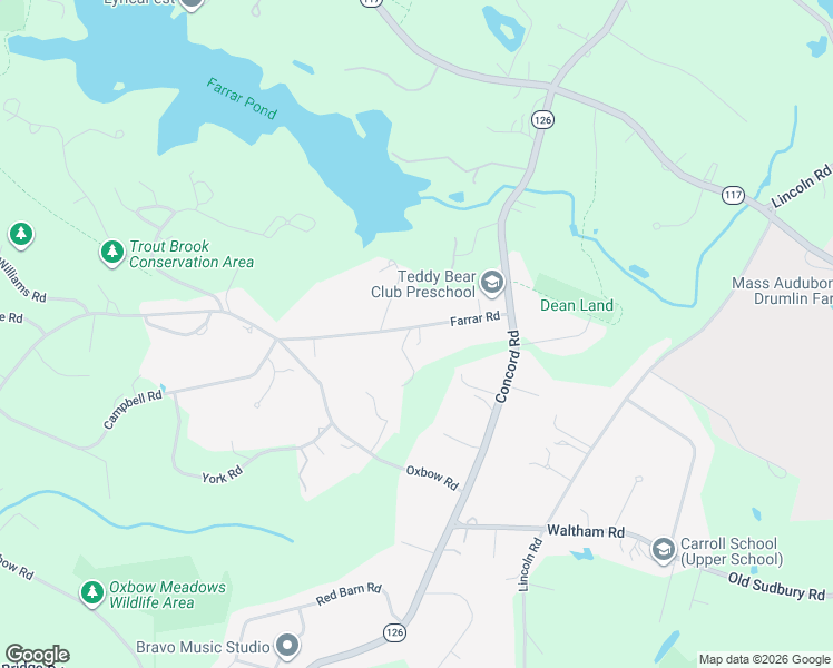 map of restaurants, bars, coffee shops, grocery stores, and more near 0 Pine Ridge Road in Lincoln
