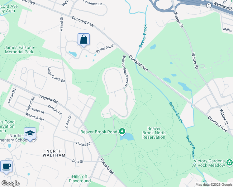 map of restaurants, bars, coffee shops, grocery stores, and more near 12264 Main Campus Drive in Lexington