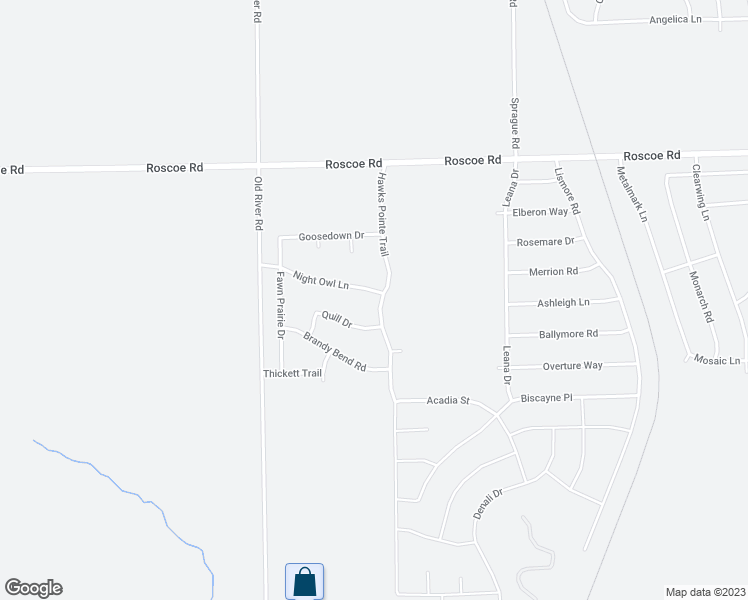 map of restaurants, bars, coffee shops, grocery stores, and more near 874 Night Owl Lane in Roscoe