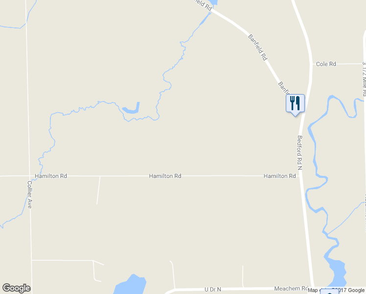 map of restaurants, bars, coffee shops, grocery stores, and more near 2719 Hamilton Road in Battle Creek