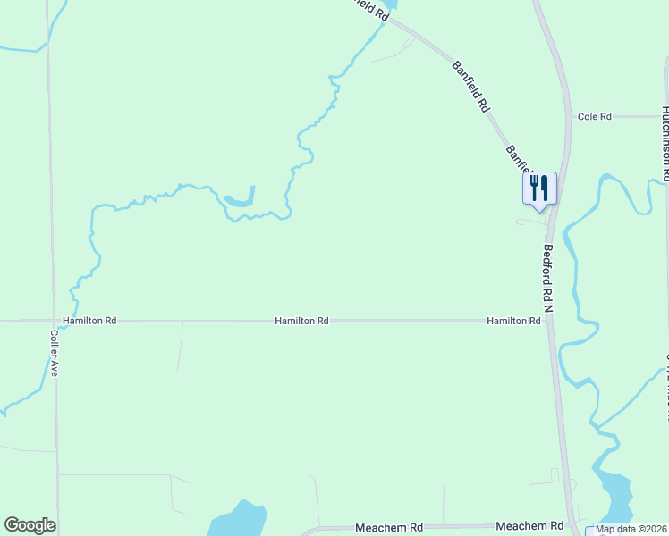 map of restaurants, bars, coffee shops, grocery stores, and more near 2719 Hamilton Road in Battle Creek