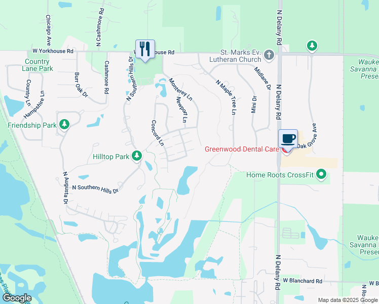 map of restaurants, bars, coffee shops, grocery stores, and more near 3031 Nicklaus Lane in Wadsworth