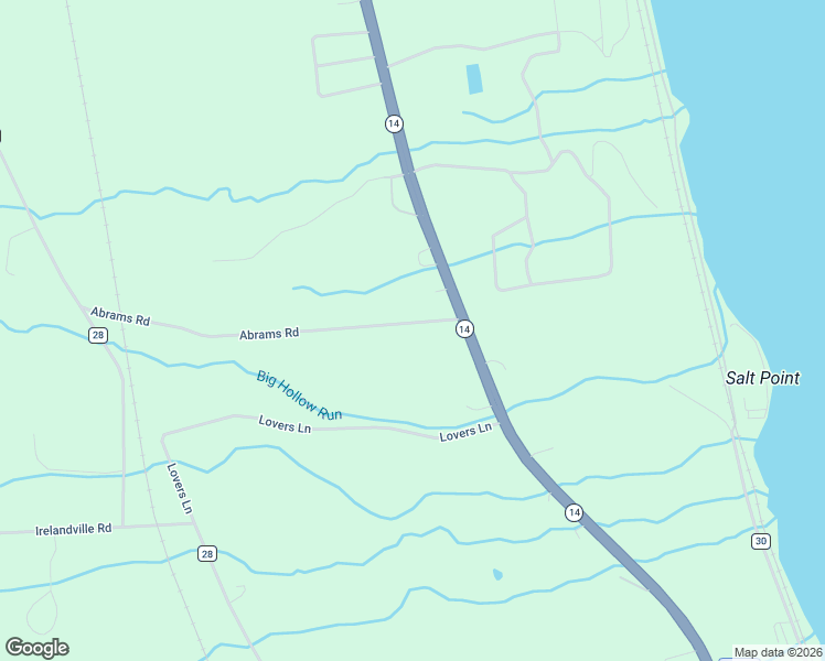 map of restaurants, bars, coffee shops, grocery stores, and more near 3192 Abrams Road in Watkins Glen
