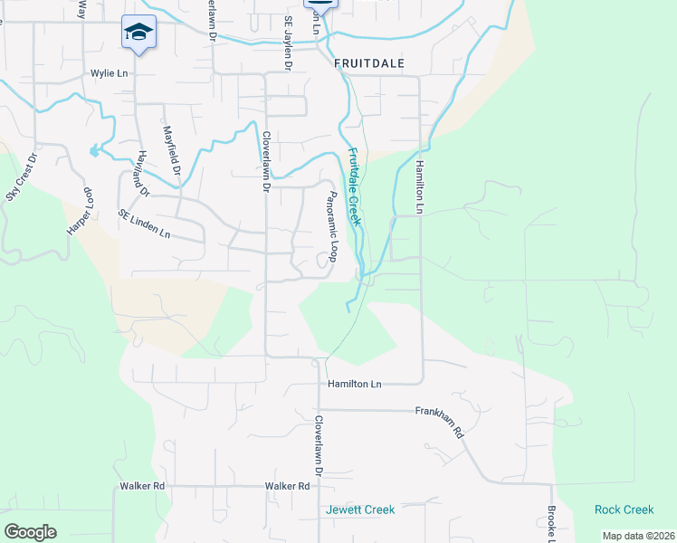 map of restaurants, bars, coffee shops, grocery stores, and more near 1636 Panoramic Loop in Grants Pass