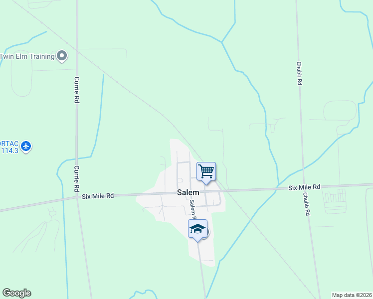 map of restaurants, bars, coffee shops, grocery stores, and more near 8281 Mc Fadden Street in Salem