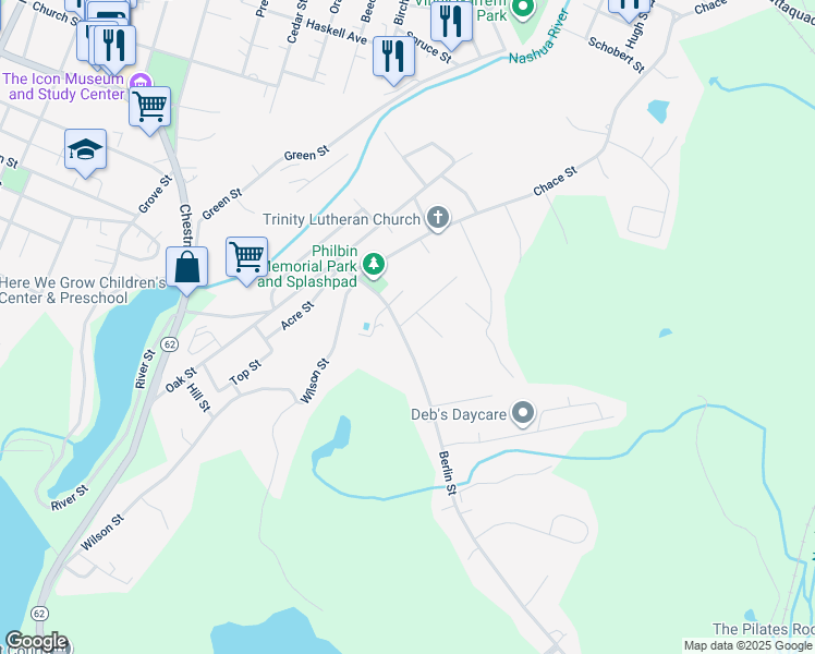 map of restaurants, bars, coffee shops, grocery stores, and more near 26 Kilmurray Street in Clinton